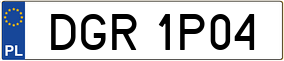 Trailer License Plate